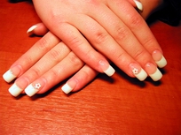 акриловый френч на типсах