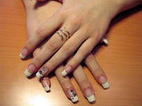 гелевый френч на фрмах