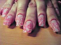 гель на типсах с рисунком